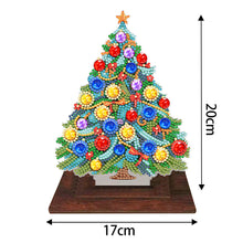 Load image into Gallery viewer, Wooden Desktop Diamond Art Kits Xmas Tree Diamond Painting Desktop Ornaments Kit
