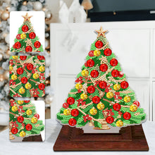 Load image into Gallery viewer, Wooden Desktop Diamond Art Kits Xmas Tree Diamond Painting Desktop Ornaments Kit
