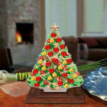 Load image into Gallery viewer, Wooden Desktop Diamond Art Kits Xmas Tree Diamond Painting Desktop Ornaments Kit

