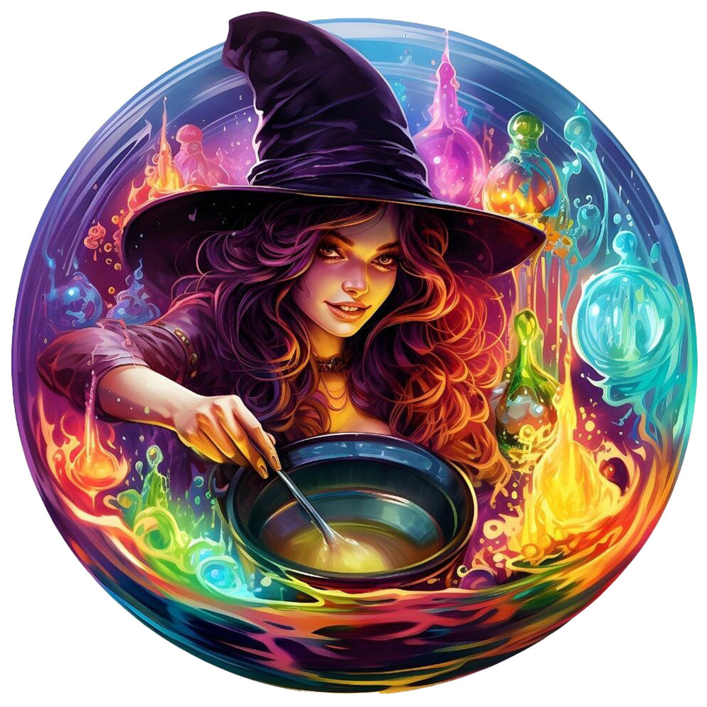 Diamond Painting - Full Round - Pharmaceutical Witch (30*30CM)