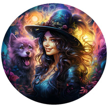Load image into Gallery viewer, Diamond Painting - Full Round - Witch and Wolf (30*30CM)
