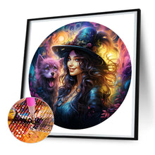 Load image into Gallery viewer, Diamond Painting - Full Round - Witch and Wolf (30*30CM)
