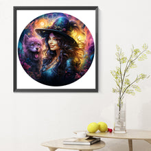 Load image into Gallery viewer, Diamond Painting - Full Round - Witch and Wolf (30*30CM)
