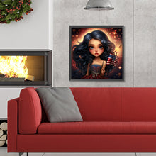 Load image into Gallery viewer, Diamond Painting - Full Round - cartoon curly hair girl (30*30CM)

