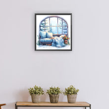 Load image into Gallery viewer, Diamond Painting - Full Round - winter window (30*30CM)
