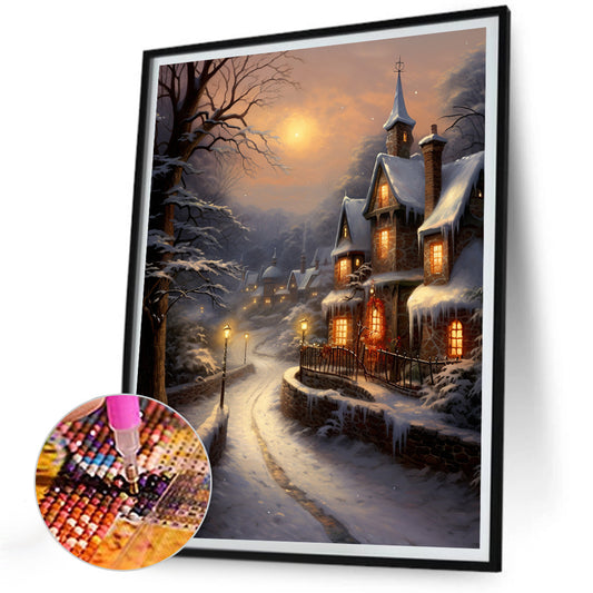 Diamond Painting - Full Round - winter village (30*40CM)