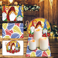 Load image into Gallery viewer, Round Diamond Painting Desktop Decor for Office Desktop Decor (Trunk Gnome Owl)
