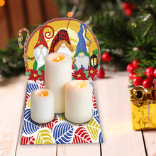 Load image into Gallery viewer, Round Diamond Painting Desktop Decor for Office Desktop Decor (Trunk Gnome Owl)
