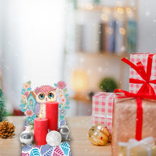 Load image into Gallery viewer, Round Diamond Painting Desktop Decor for Office Desktop Decor (Owl on a Branch)
