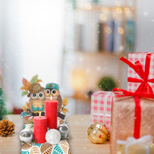 Load image into Gallery viewer, Round Diamond Painting Desktop Decorations for Office Desktop Decor (Two Owls)
