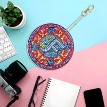 Load image into Gallery viewer, A-Z 26 Letters Double Sided Special Shape Diamond Painting Keychain Pendant (F)
