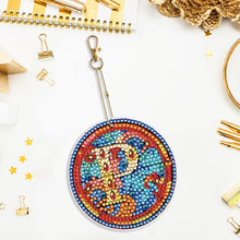 Load image into Gallery viewer, A-Z 26 Letters Double Sided Special Shape Diamond Painting Keychain Pendant (P)

