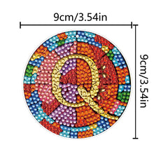 Load image into Gallery viewer, A-Z 26 Letters Double Sided Special Shape Diamond Painting Keychain Pendant (Q)
