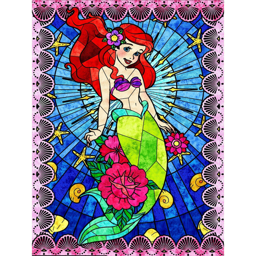 Diamond Painting - Full Round - Mermaid Ariel (30*40CM)