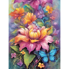Load image into Gallery viewer, Diamond Painting - Full Round - Bouquet with butterflies (30*40CM)

