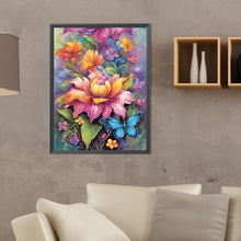 Load image into Gallery viewer, Diamond Painting - Full Round - Bouquet with butterflies (30*40CM)
