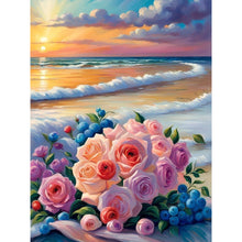Load image into Gallery viewer, Diamond Painting - Full Round - seaside bouquet (30*40CM)
