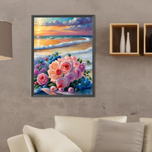 Load image into Gallery viewer, Diamond Painting - Full Round - seaside bouquet (30*40CM)
