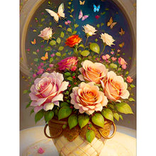 Load image into Gallery viewer, Diamond Painting - Full Round - bouquet in vase (30*40CM)
