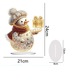 Load image into Gallery viewer, Acrylic Winter Snowman Special Shape+Round Diamonds Painting Desktop Decorations
