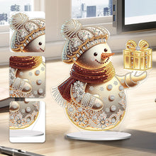Load image into Gallery viewer, Acrylic Winter Snowman Special Shape+Round Diamonds Painting Desktop Decorations
