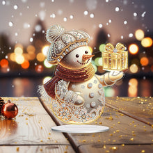 Load image into Gallery viewer, Acrylic Winter Snowman Special Shape+Round Diamonds Painting Desktop Decorations
