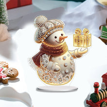 Load image into Gallery viewer, Acrylic Winter Snowman Special Shape+Round Diamonds Painting Desktop Decorations
