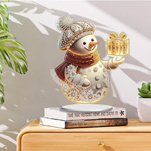 Load image into Gallery viewer, Acrylic Winter Snowman Special Shape+Round Diamonds Painting Desktop Decorations
