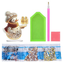Load image into Gallery viewer, Acrylic Winter Snowman Special Shape+Round Diamonds Painting Desktop Decorations
