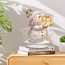 Load image into Gallery viewer, Acrylic Winter Snowman Special Shape+Round Diamonds Painting Desktop Decorations
