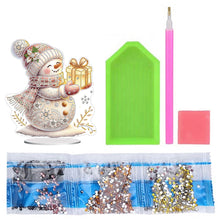 Load image into Gallery viewer, Acrylic Winter Snowman Special Shape+Round Diamonds Painting Desktop Decorations
