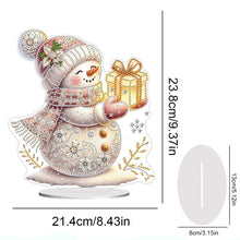 Load image into Gallery viewer, Acrylic Winter Snowman Special Shape+Round Diamonds Painting Desktop Decorations
