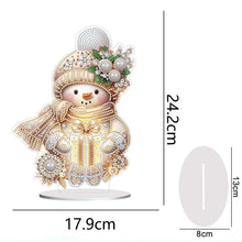 Load image into Gallery viewer, Acrylic Winter Snowman Special Shape+Round Diamonds Painting Desktop Decorations
