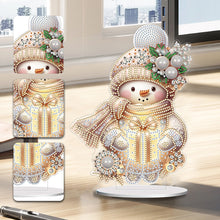 Load image into Gallery viewer, Acrylic Winter Snowman Special Shape+Round Diamonds Painting Desktop Decorations
