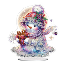 Load image into Gallery viewer, Acrylic Winter Snowman Special Shape+Round Diamonds Painting Desktop Decorations
