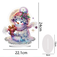 Load image into Gallery viewer, Acrylic Winter Snowman Special Shape+Round Diamonds Painting Desktop Decorations
