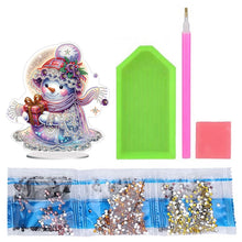Load image into Gallery viewer, Acrylic Winter Snowman Special Shape+Round Diamonds Painting Desktop Decorations
