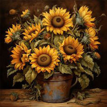 Load image into Gallery viewer, Diamond Painting - Full Square - sunflower (40*40CM)
