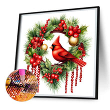 Load image into Gallery viewer, Diamond Painting - Full Round - Christmas cardinal (30*30CM)
