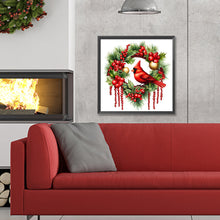 Load image into Gallery viewer, Diamond Painting - Full Round - Christmas cardinal (30*30CM)
