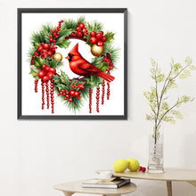 Load image into Gallery viewer, Diamond Painting - Full Round - Christmas cardinal (30*30CM)
