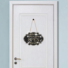 Load image into Gallery viewer, Wooden Shop Sign Open Closed 5D DIY Diamond Painting Dots Pendant for Wall Decor
