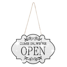 Load image into Gallery viewer, Wooden Shop Sign Open Closed 5D DIY Diamond Painting Dots Pendant for Wall Decor
