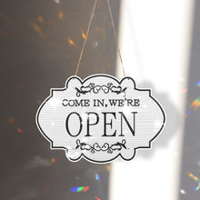 Load image into Gallery viewer, Wooden Shop Sign Open Closed 5D DIY Diamond Painting Dots Pendant for Wall Decor
