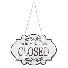 Load image into Gallery viewer, Wooden Shop Sign Open Closed 5D DIY Diamond Painting Dots Pendant for Wall Decor
