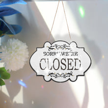 Load image into Gallery viewer, Wooden Shop Sign Open Closed 5D DIY Diamond Painting Dots Pendant for Wall Decor
