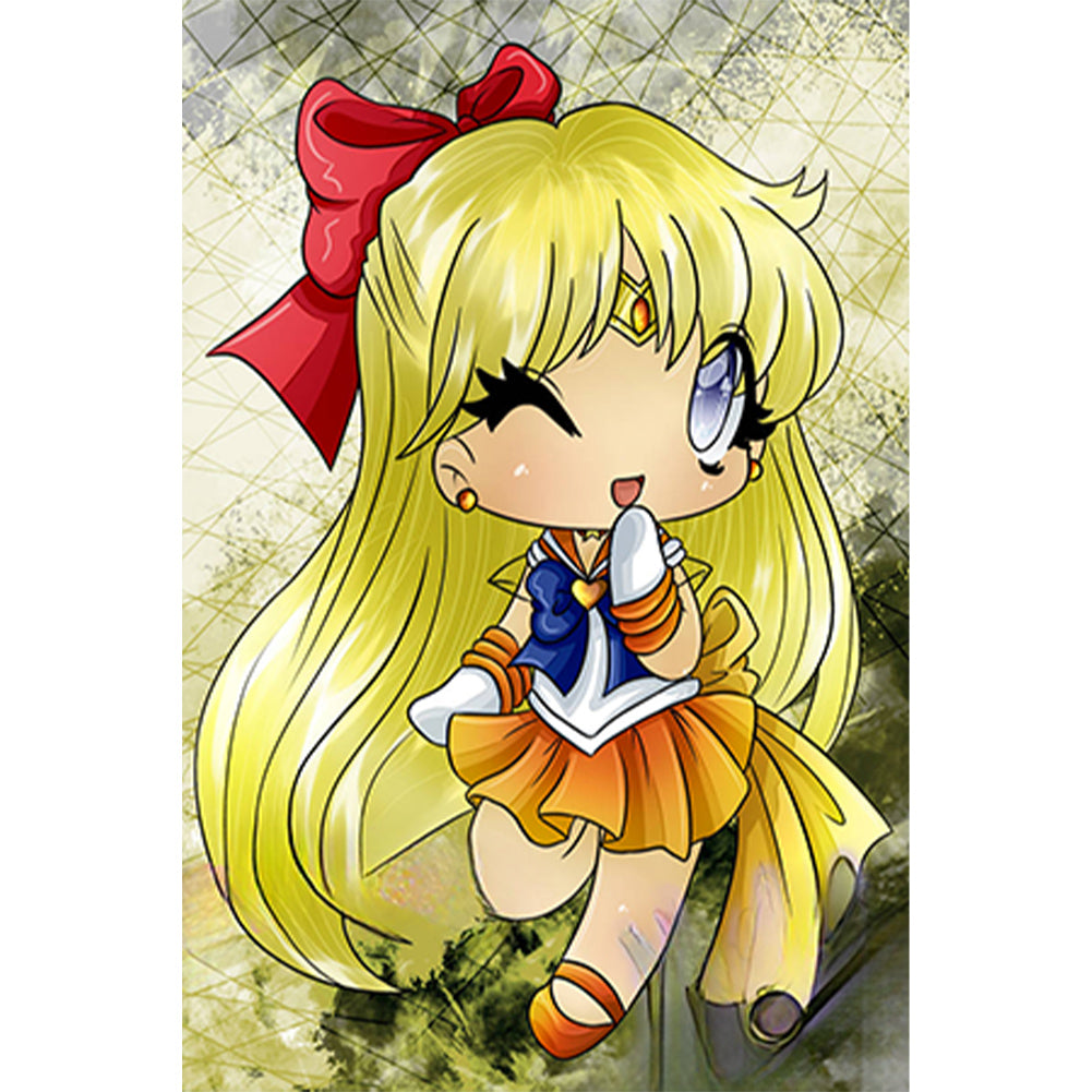 Diamond Painting - Full Round - Sailor Moon Q version (30*45CM)