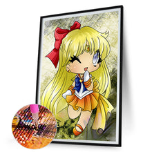 Load image into Gallery viewer, Diamond Painting - Full Round - Sailor Moon Q version (30*45CM)
