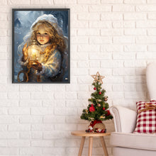 Load image into Gallery viewer, Diamond Painting - Full Round - Snowman child in the snow (30*40CM)
