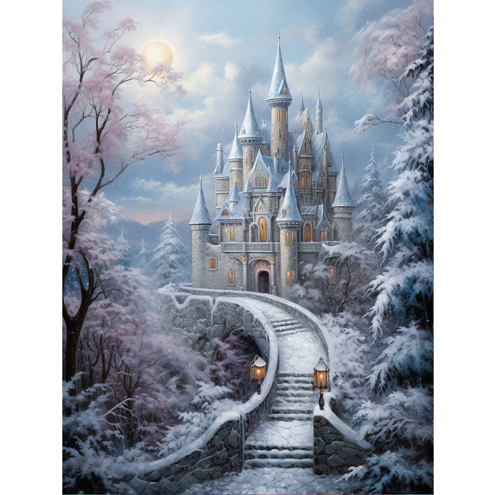Diamond Painting - Full Round - winter exterior (30*40CM)